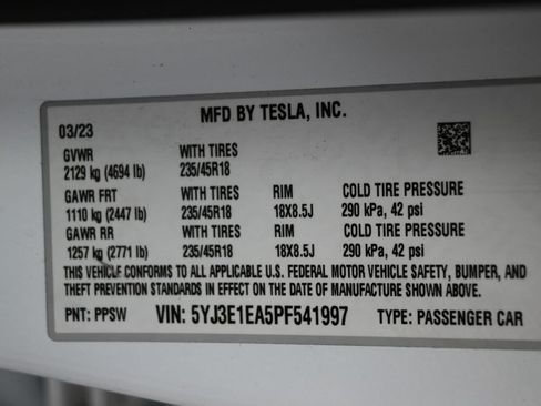 Used 2023 Tesla Model 3 Standard Range RWD image 8
