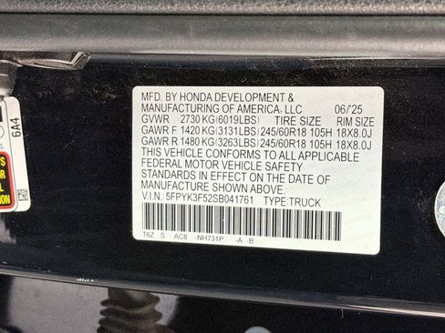 Used 2025 Honda Ridgeline RTL image 21