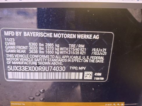 Used 2024 BMW X6 xDrive40i w/ Executive Package image 20