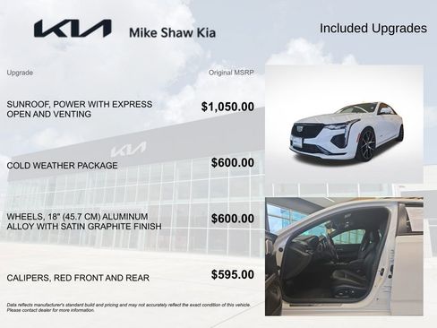 Used 2022 Cadillac CT4 V w/ Cold Weather Package image 3