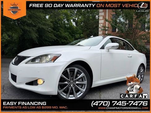 Used 2012 Lexus IS 350C w/ Luxury Pkg RWD image 3