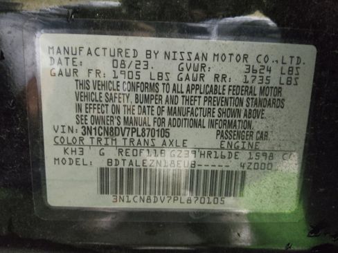 Used 2023 Nissan Versa S w/ Trunk Package image 33