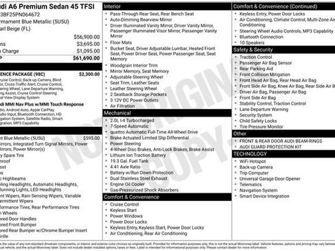 Used 2023 Audi A6 2.0T Premium w/ Convenience Package AWD/4WD image 20