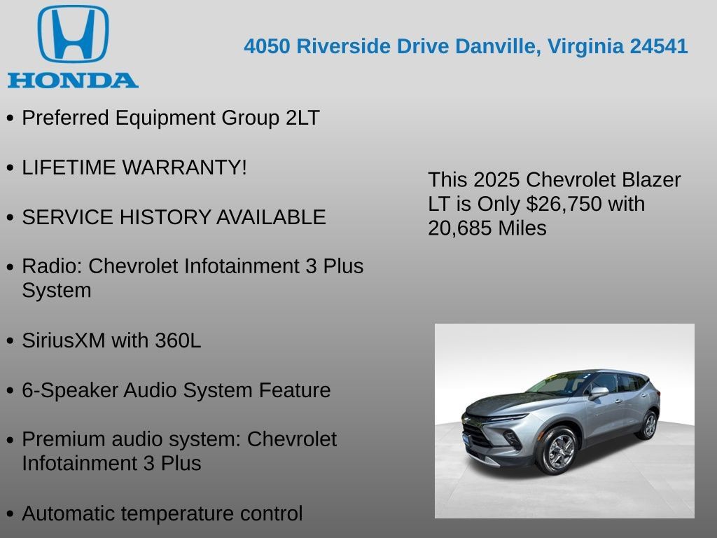 Used 2025 Chevrolet Blazer LT AWD/4WD image 7