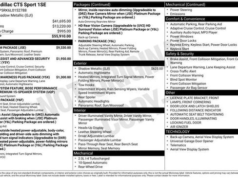 Used 2020 Cadillac CT5 Sport w/ Platinum Package image 5