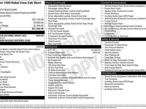 Used 2017 RAM 1500 Rebel w/ Ram 1500 Black Rebel Group image 42