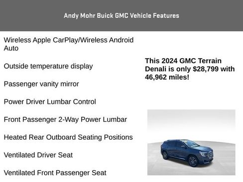 Used 2024 GMC Terrain Denali w/ Denali Premium Package image 16