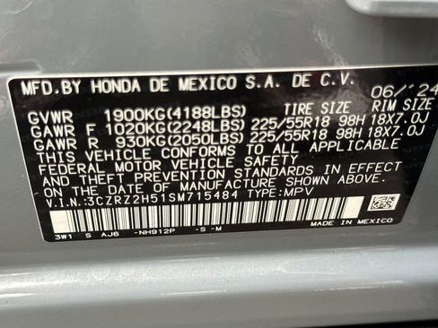 Certified 2025 Honda HR-V Sport image 28