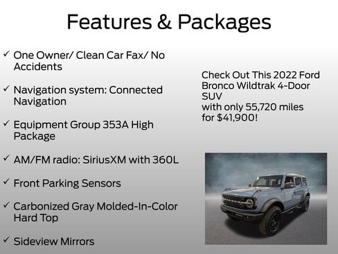 Used 2022 Ford Bronco Wildtrak AWD/4WD image 4