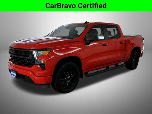 Certified 2024 Chevrolet Silverado 1500 Custom w/ Turbomax Blackout Package AWD/4WD image 1