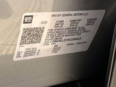 Certified 2026 Cadillac Escalade Platinum Sport w/ LPO, ONYX Package image 37