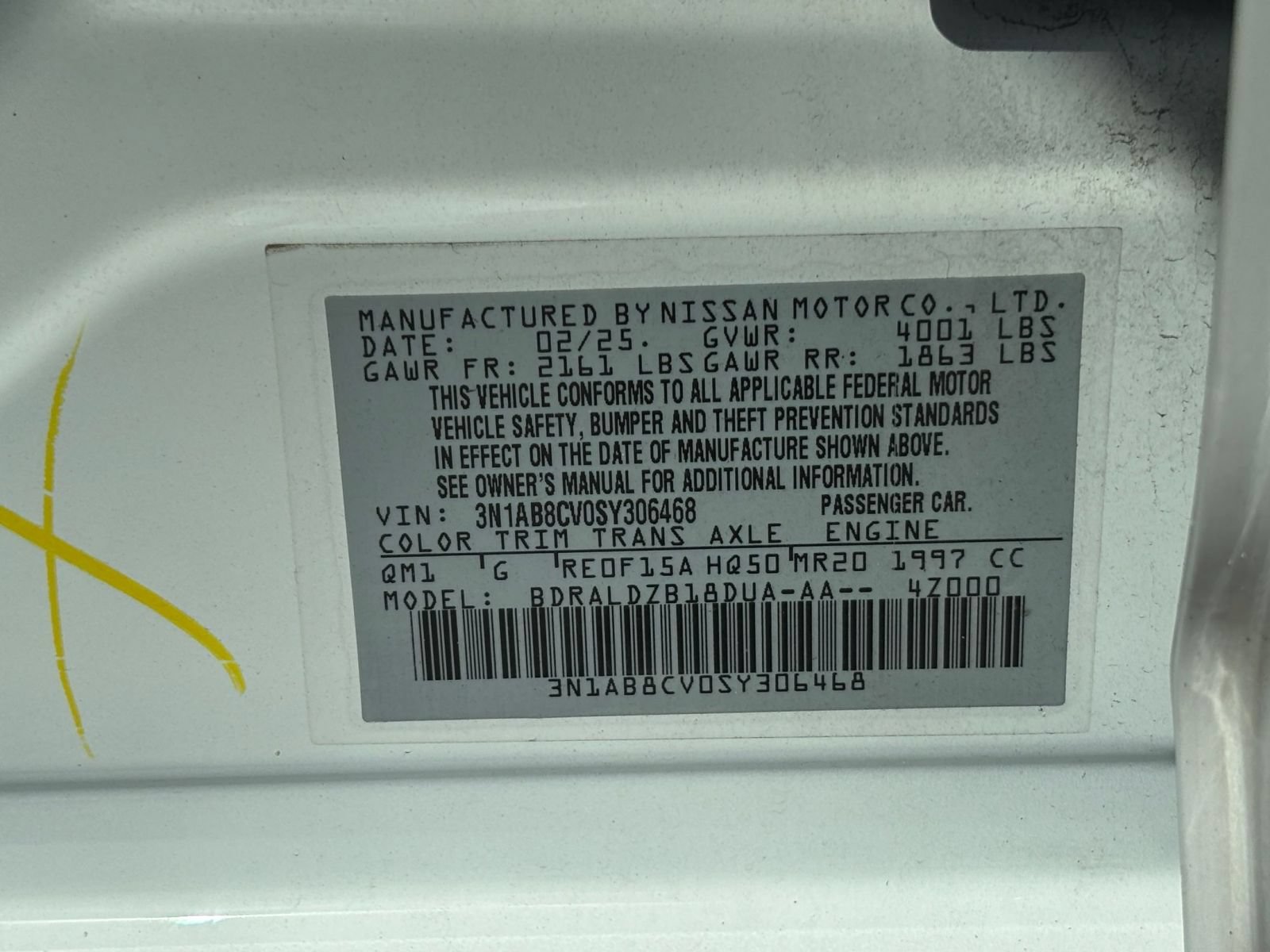 Used 2025 Nissan Sentra SV FWD image 26