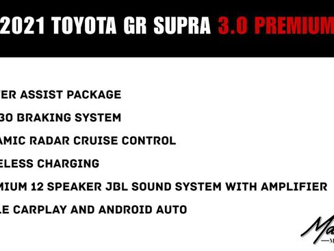 Used 2021 Toyota Supra Premium w/ Driver Assist Package RWD image 2