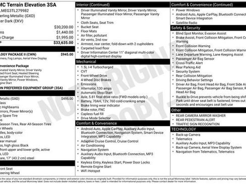 Used 2026 GMC Terrain Elevation w/ Technology Package II FWD image 33