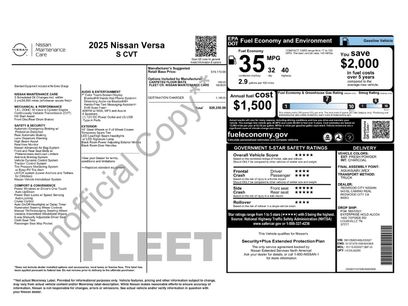 Used 2025 Nissan Versa S