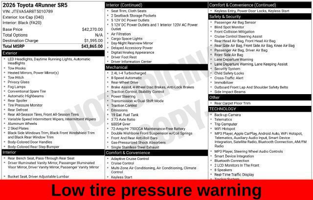 Used 2026 Toyota 4Runner SR5 RWD image 35