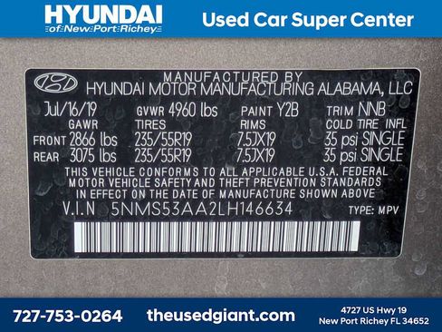 Used 2020 Hyundai Santa Fe Limited image 45