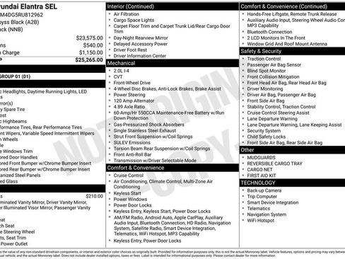 Used 2024 Hyundai Elantra SEL FWD image 31