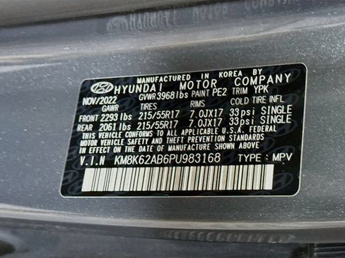 Certified 2023 Hyundai Kona SEL w/ Cargo Package FWD image 33