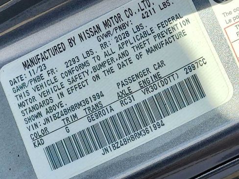 Used 2024 Nissan Z Performance w/ Floor Mat Package RWD image 23