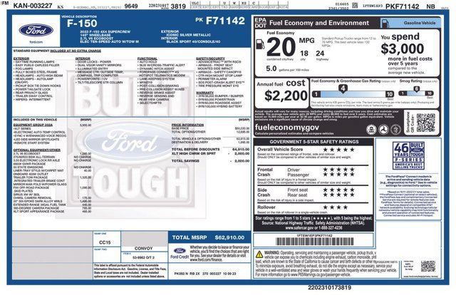 Certified 2023 Ford F150 XLT w/ Equipment Group 302A High AWD/4WD image 2