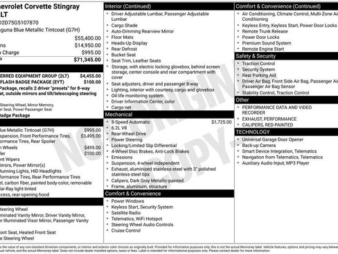 Used 2016 Chevrolet Corvette Stingray Coupe w/ 2LT Preferred Equipment Group RWD image 33