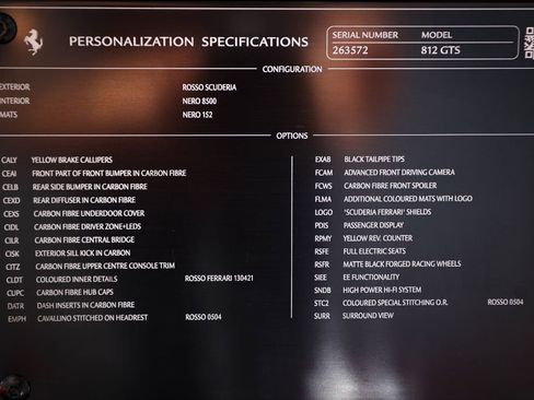Certified 2021 Ferrari 812 GTS RWD image 62
