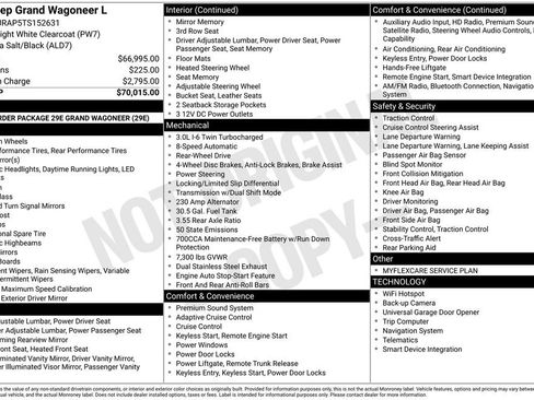 New 2026 Jeep Grand Wagoneer L 2WD image 46