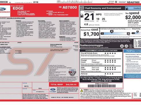 Certified 2022 Ford Edge ST AWD/4WD image 36