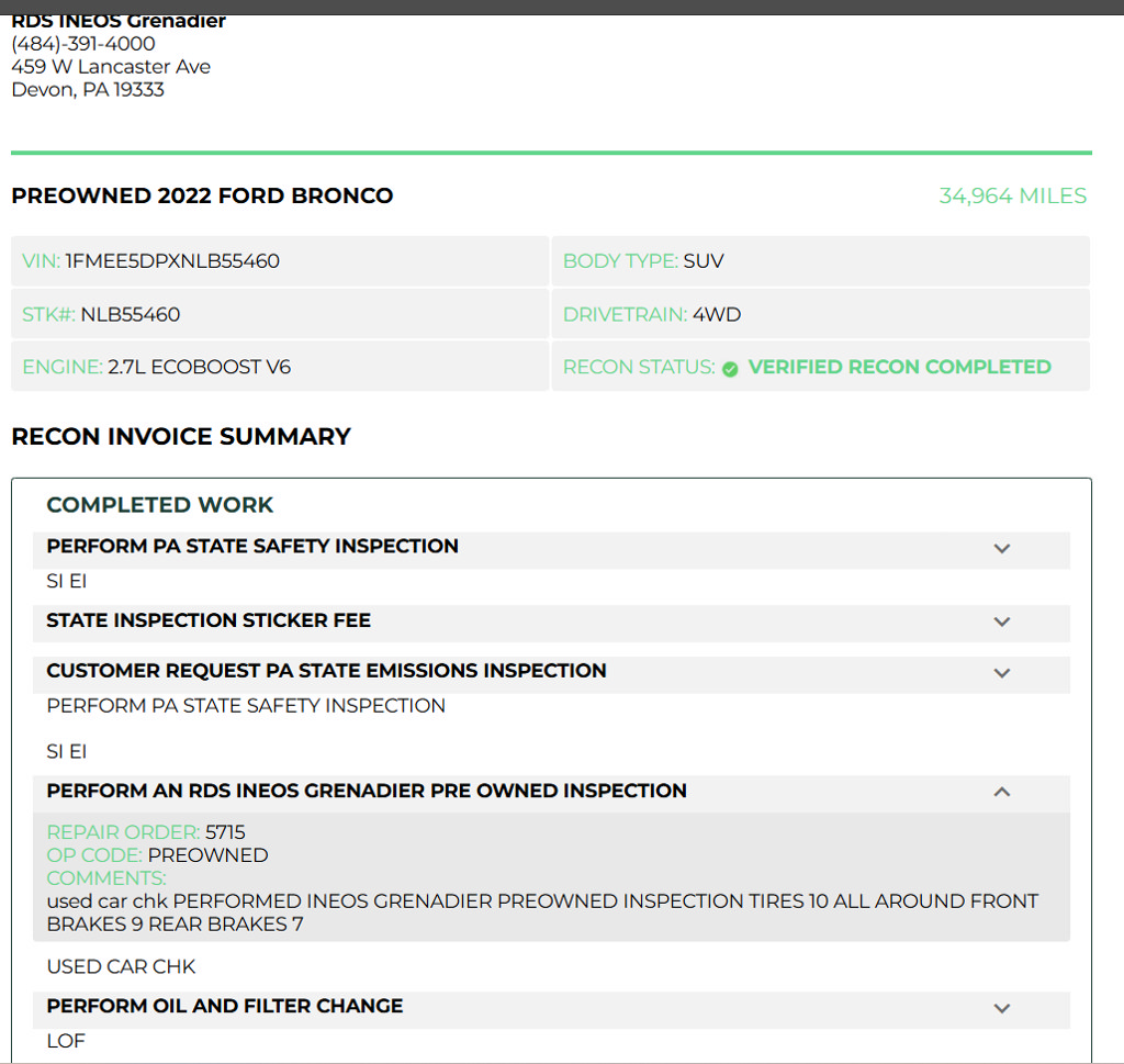 Used 2022 Ford Bronco Wildtrak AWD/4WD image 9