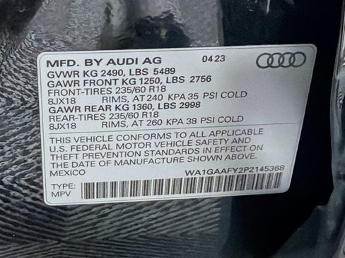 Used 2023 Audi Q5 2.0T Premium w/ Convenience Package AWD/4WD image 12