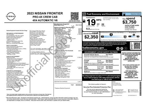 Used 2023 Nissan Frontier PRO-4X w/ Pro-4X Premium Package AWD/4WD image 11