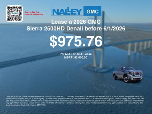 New 2026 GMC Sierra 2500 Denali w/ Denali Reserve Package AWD/4WD image 3