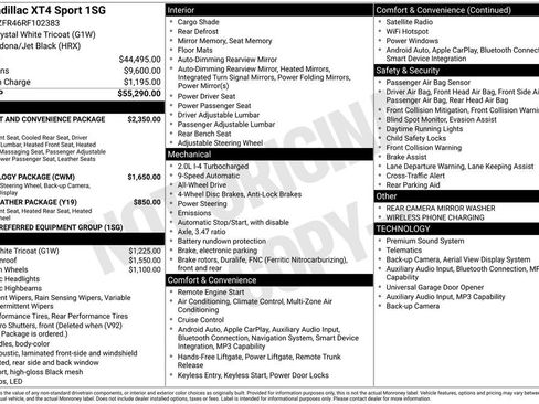 Certified 2024 Cadillac XT4 Sport AWD/4WD image 50