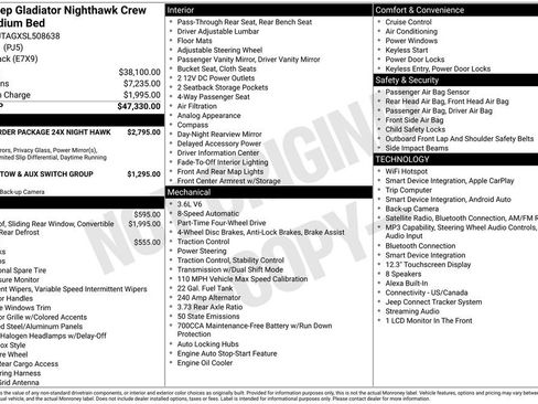 Certified 2025 Jeep Gladiator Sport AWD/4WD image 29