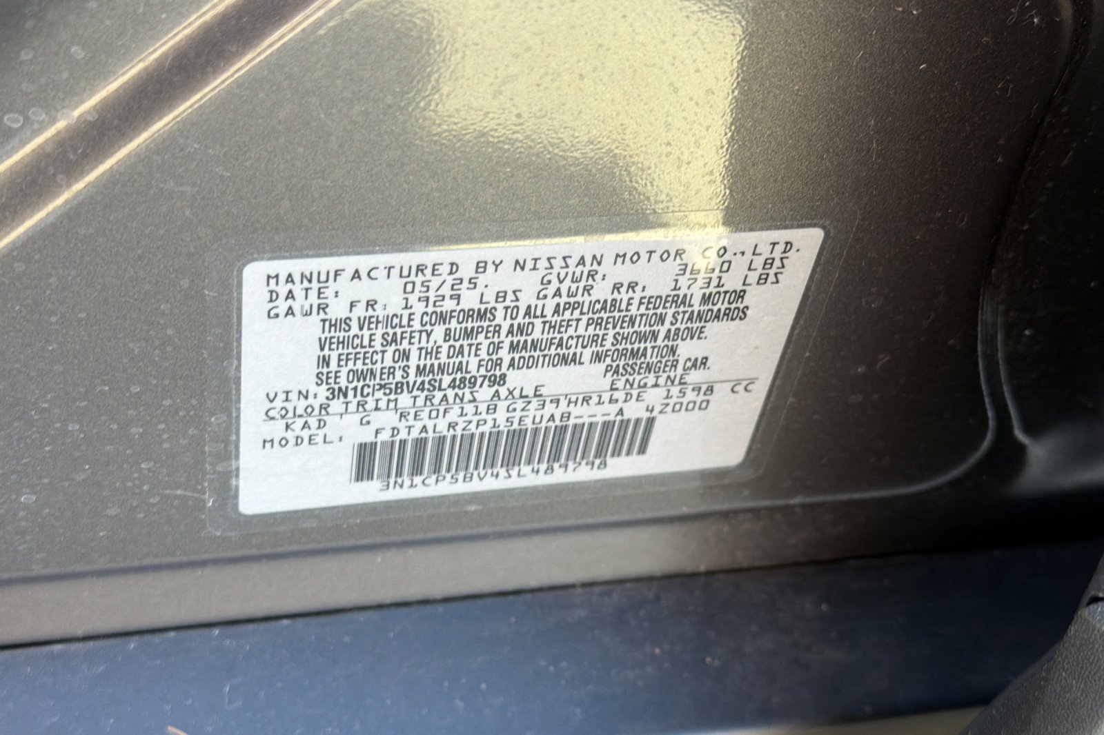 Certified 2025 Nissan Kicks Play S FWD image 36