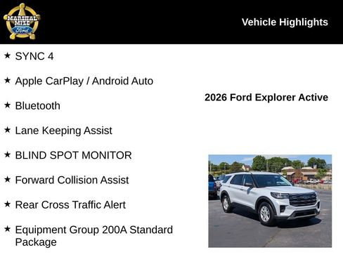 New 2026 Ford Explorer Active RWD image 2