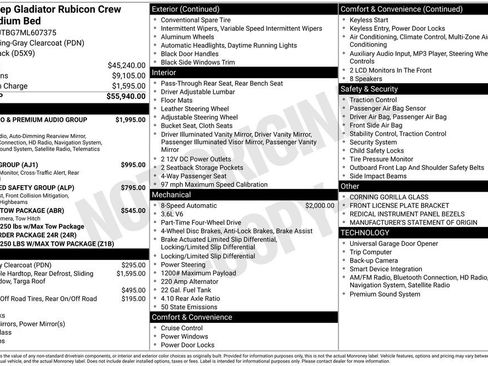 Used 2021 Jeep Gladiator Rubicon image 2