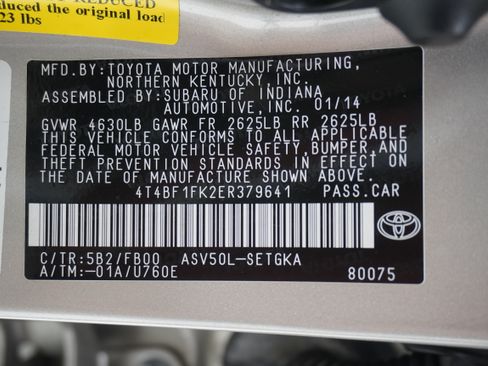 Used 2014 Toyota Camry XLE FWD image 32