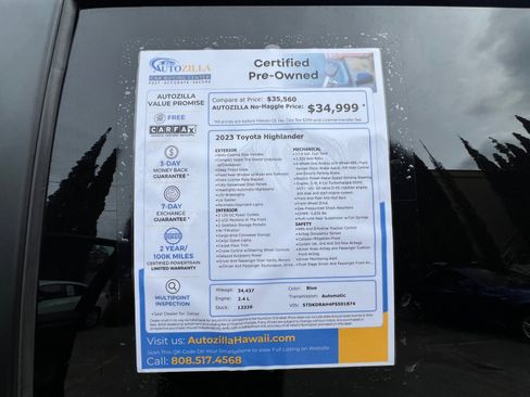 Used 2023 Toyota Highlander L image 34