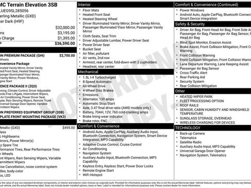 Certified 2025 GMC Terrain Elevation w/ Elevation Premium Package AWD/4WD image 38