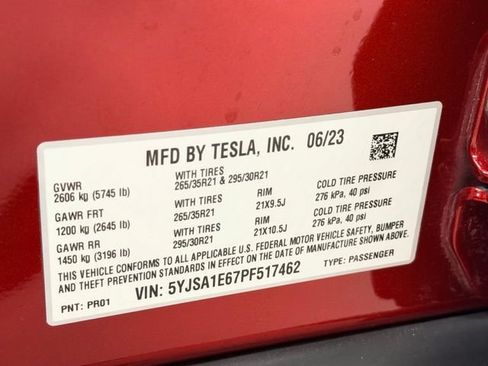 Used 2023 Tesla Model S Plaid AWD/4WD image 18