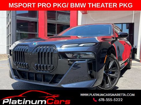 Used 2023 BMW 740i w/ Parking Assistance Package RWD image 1