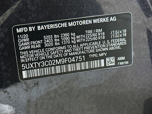 Used 2021 BMW X3 sDrive30i w/ Convenience Package image 12