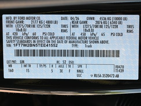 New 2026 Ford F250 XL w/ STX Appearance Package AWD/4WD image 13