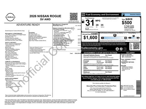 New 2026 Nissan Rogue SV w/ SV Premium Package image 38