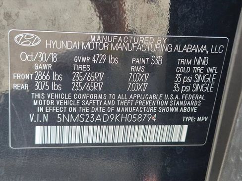 Used 2019 Hyundai Santa Fe SE FWD image 23