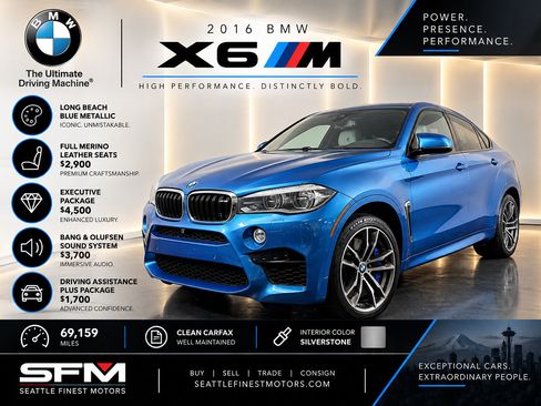 Used 2016 BMW X6 M AWD/4WD image 1