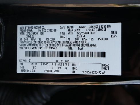 Used 2018 Ford F150 XLT w/ Equipment Group 302A Luxury RWD image 44