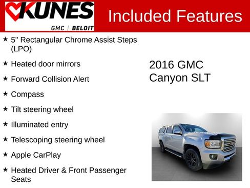 Used 2016 GMC Canyon SLT w/ Driver Alert Package image 3